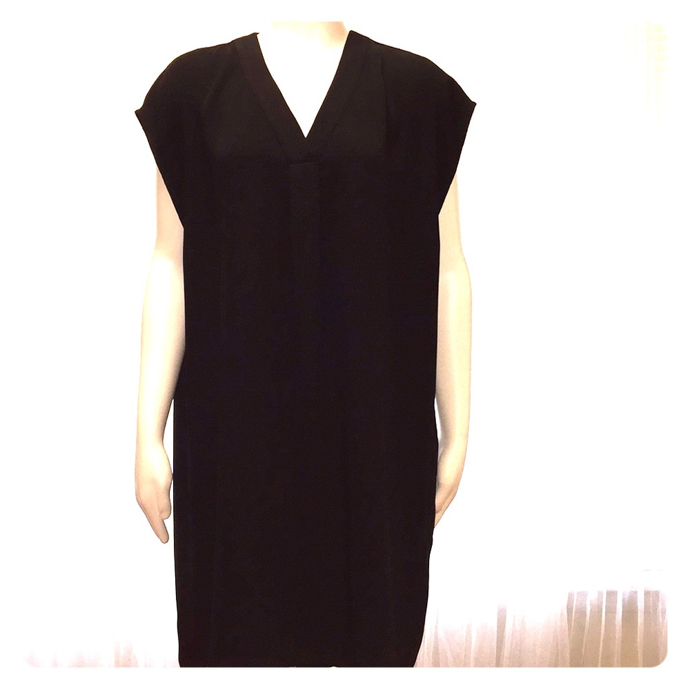 Adrienne Vittadini Black Sleeveless Dress Size L/G